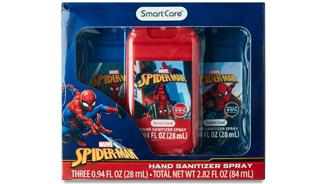 Smart Care Spider Man Hand Sanitizer Spray 3 pk Box