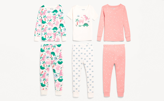 Snug Fit Pajama 6 Piece Set for Toddler Baby