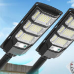 Solar Lights Outdoor Waterproof with Motion Sensor 2 Pack