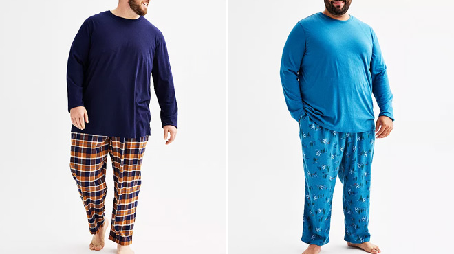 Sonoma Mens 2 Piece Long Sleeve Pajama Sets