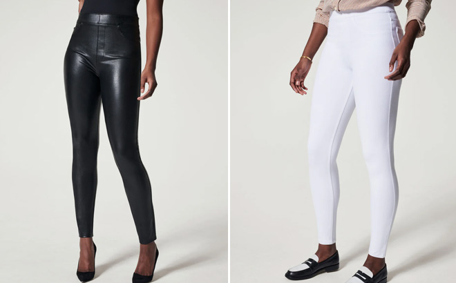 Spanx Leather Like Ankle Skinny Pant