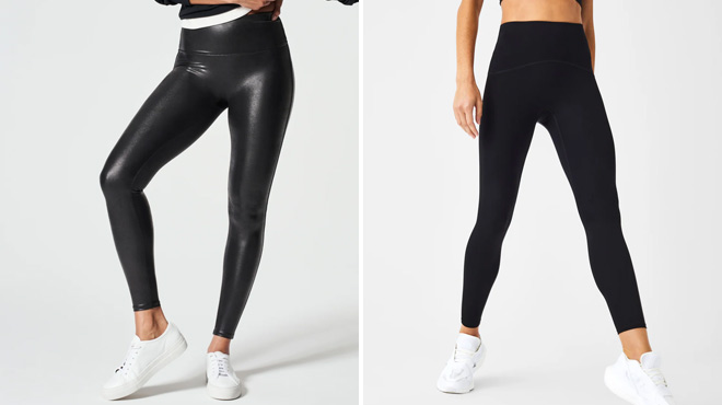 Spanx Shape Faux Leather Leggings