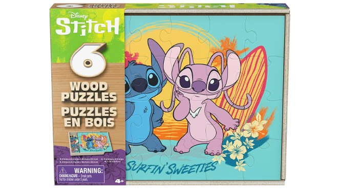 Spin Master Disney Stitch Wood Jigsaw Puzzles