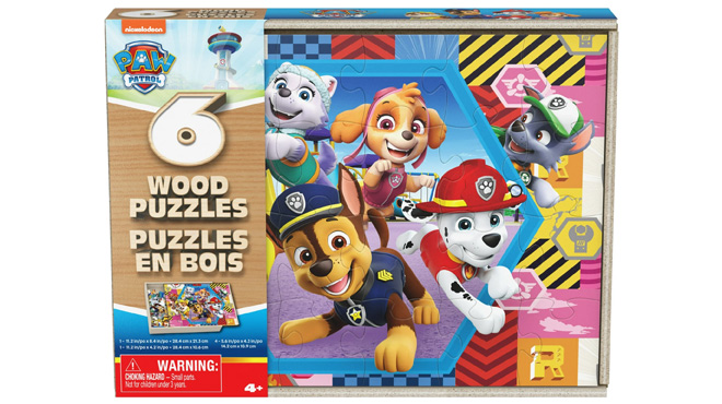 Spin Master Paw Patrol 6 Wood Jigsaw Puzzles