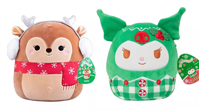 Squishmallow New 10 Darla The Fawn and Kuromi Christmas Plush