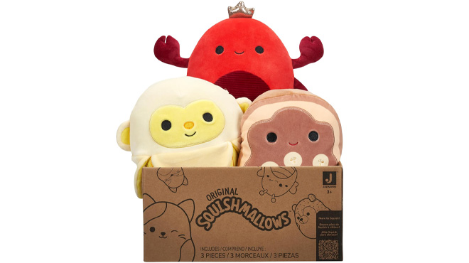 Squishmallows Official Kellytoy 8 Inch 3 Count Plushes