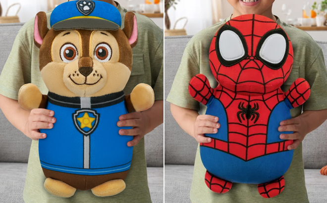 Squishmallows Official Plush 14 inch Paw Patrol Chase and Spider Man