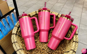 Starbucks Berry Pink Glitter Stanley Tumblers