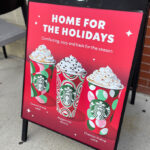 Starbucks Veterans Day Home For The Holidays Store Sign