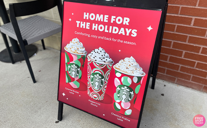 Starbucks Veterans Day Home For The Holidays Store Sign