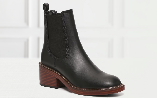 Steve Madden Laurely Chelsea Boot on the Table