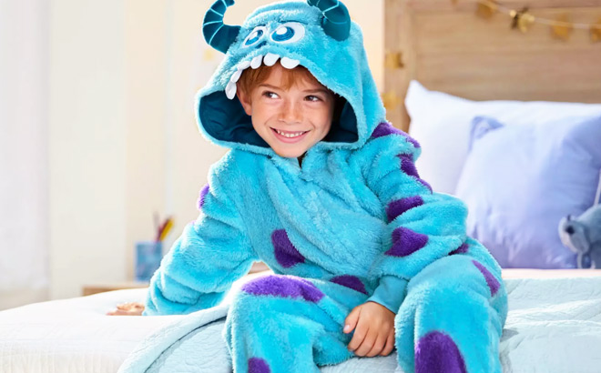 Sulley Costume One Piece Hooded Pajama