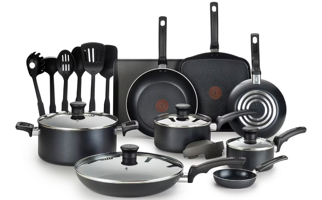 T Fal 20 Piece Cookware Set