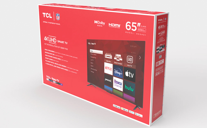 TCL 65 Class S4 65S451 4K UHD HDR Smart TV with Roku TV