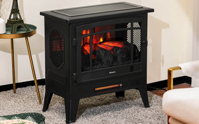 TURBRO Suburbs 25 Inch WiFi Electric Fireplace Infrared Heater