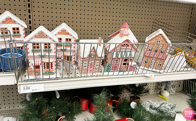 Target Bullseye Light Up Christmas Village on a Shelf at Target