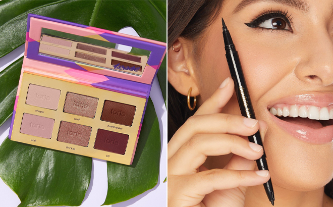 Tarte Tartelette Tease Amazonian Clay Eyeshadow Paletteand Double Take Eyeliner