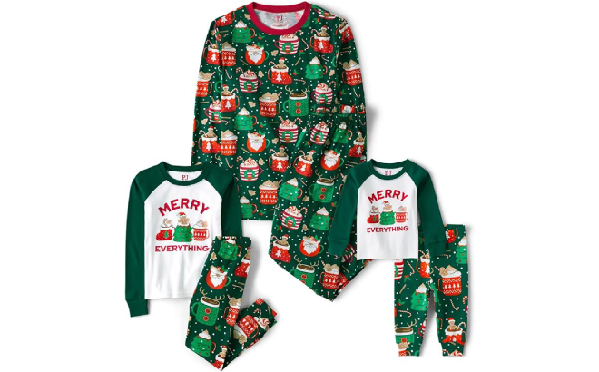 The Childrens Place Matching Family Christmas Pajamas Coco Mugs