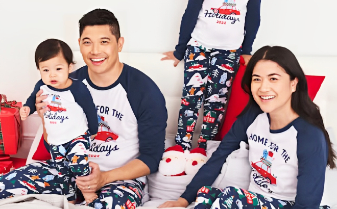 The Childrens Place Matching Family Home For The Holidays Pajamas