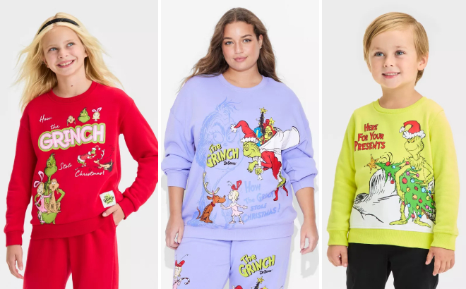 The Grinch Family Sweatshirts