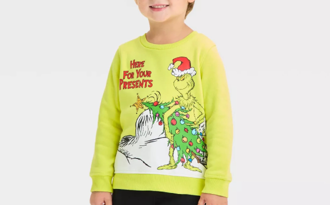 The Grinch Toddler Boys Fleece Pullover