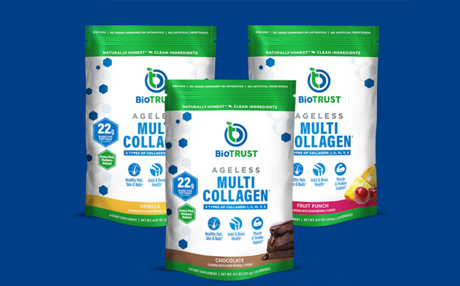 Three Packs of BioTrust Collagen