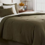 Threshold 12 Piece Micro Texture Comforter Sheet Bedding Set