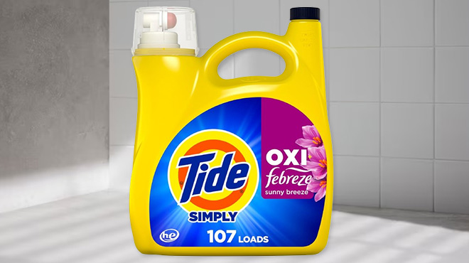 Tide 107 Loads Simply Oxi Boost Febreze Detergent