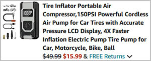 Tire Inflator Portable Air Compressor Screenshot