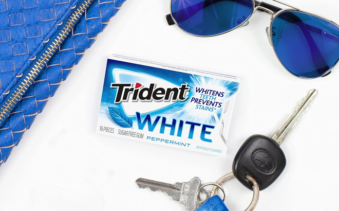 Trident White Peppermint Sugar Free Gum Pack