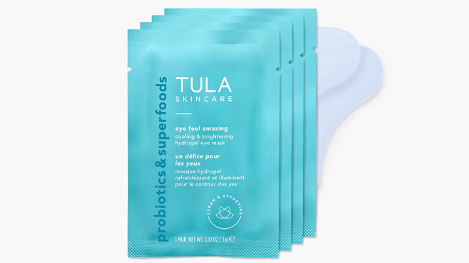 Tula Cooling and Brightening Hydrogel Eye Masks