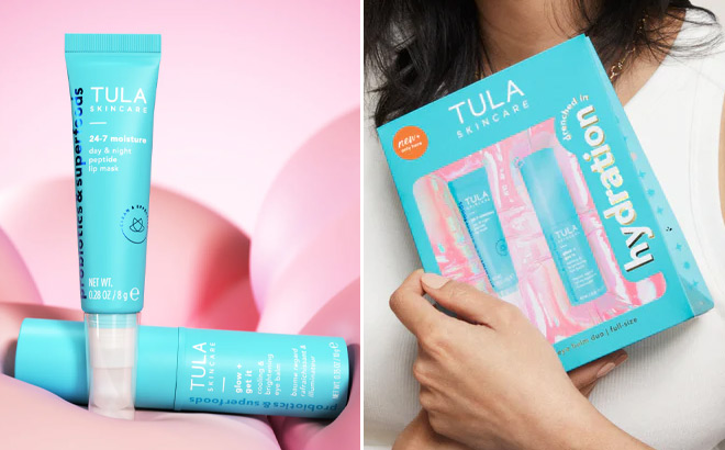 Tula Lip Mask and Eye Balm Set