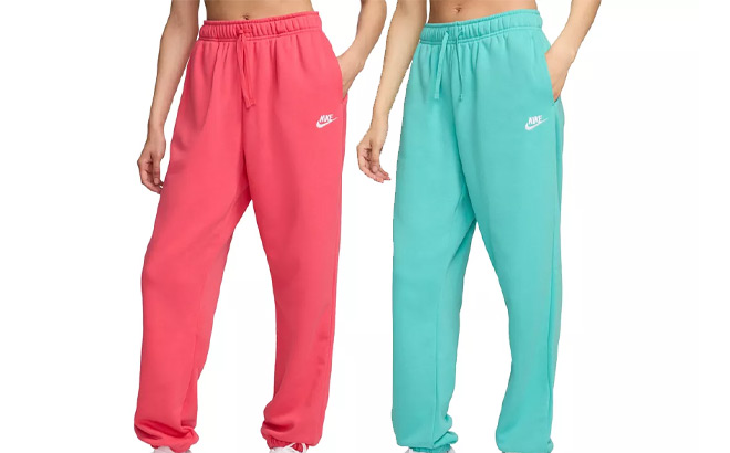 Two Women Wearing Nike Sweatpants