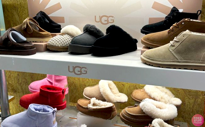 UGG Shoes on Shelves