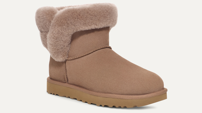 UGG Womens Saniya Shearling Mini Boots