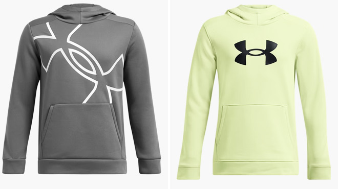 Under Armour Boys Fleece Mega Logo Hoodie