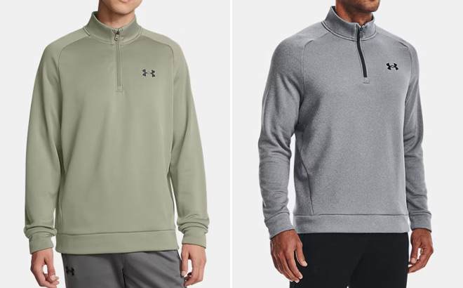 Under Armour Mens Fleece Big Logo Hoodie and Mens Fleece Hoodie