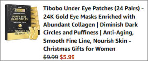 Under Eye Patches at Checkout