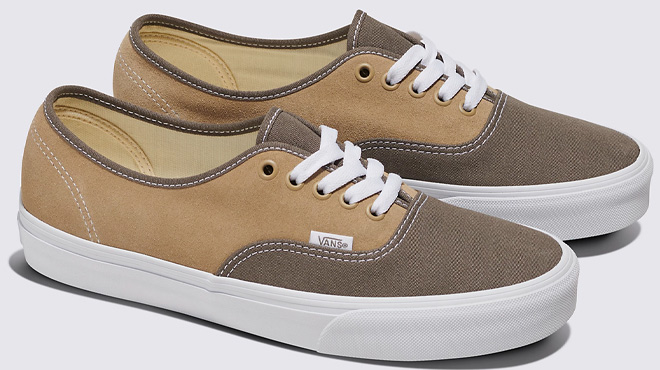 VANS Authentic Shoes in Block Brown