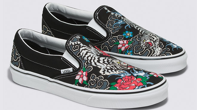 VANS Classic Slip On Tiger Floral Shoes