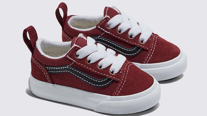 VANS Toddler Old Skool Elastic Lace Shoes