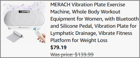 Vibration Plate Exercise Machine Checkout