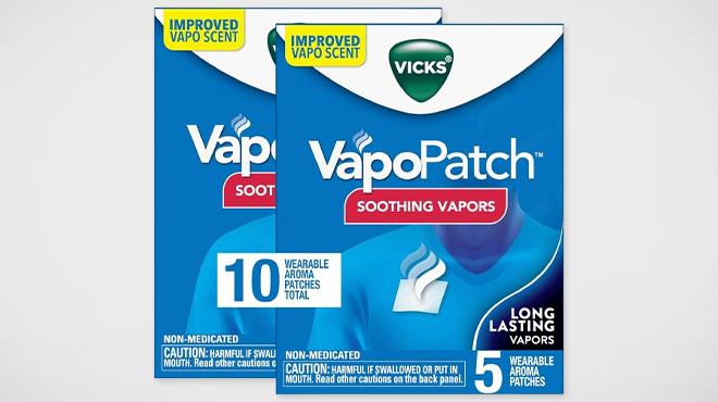 Vicks VapoPatch Soothing Vapors Wearable Aroma Patch 2 Pack