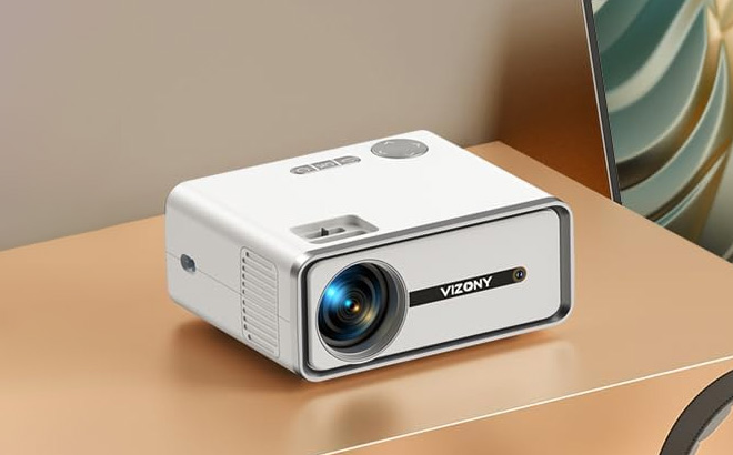 Vizony Mini Projector on the Table