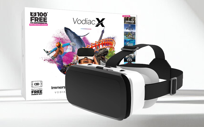 Vodiac X VR Headset for Smartphone on a Table