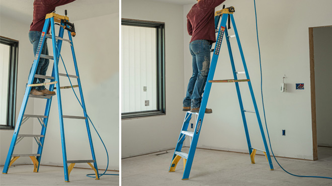 Werner 8 ft Fiberglass Step Ladder