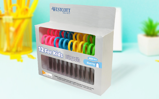 Westcott 12 Pack Scissors for Kids