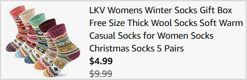 Winter Socks 5 Pairs Checkout