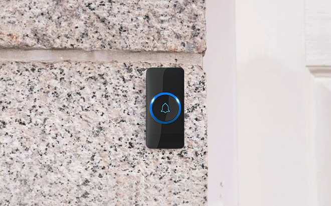 Wireless Doorbell Kit on a Wall