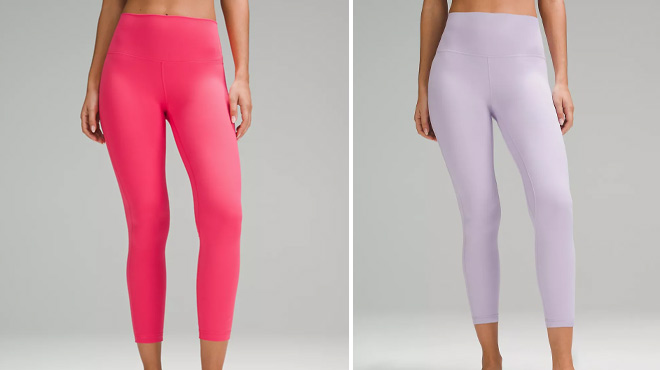 Women Wearing Lululemon Align High Rise Leggings